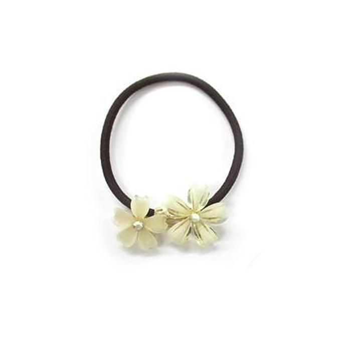 ヘアゴム 桜 さくら サクラ モチーフ ポニー ヘアーアクセサリー 花