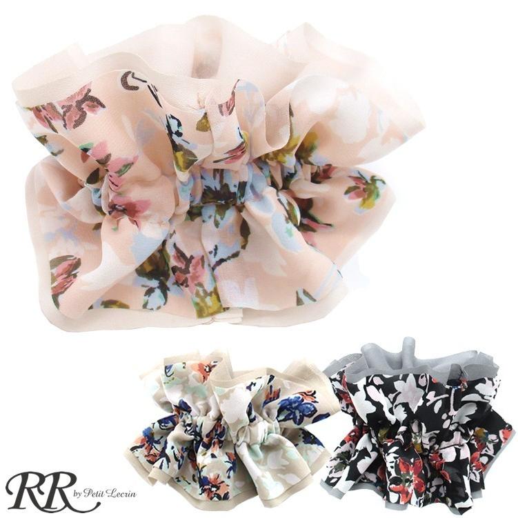 シュシュ フラワー 花柄 シフォン シュシュ 大人 かわいい ヘアアクセサリー 送料無料 4419 Rr アールアール By Petit Lecrin 通販 Yahoo ショッピング