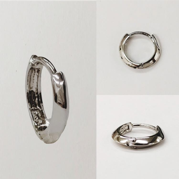 フープピアス シルバー925 ワンタッチ ピアス メンズ レディース