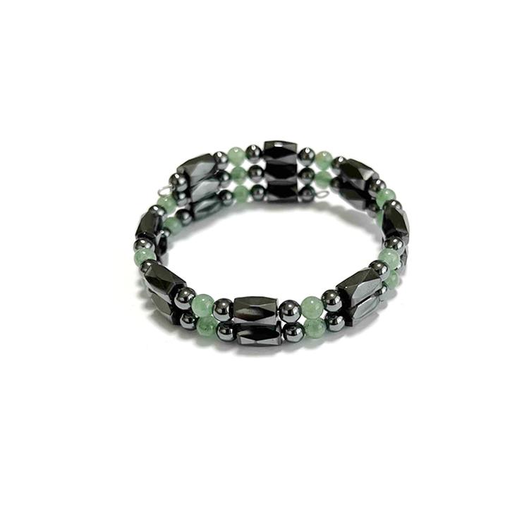 肩こり 解消グッズ 磁気ブレスレット ヘマタイト 強力 天然石