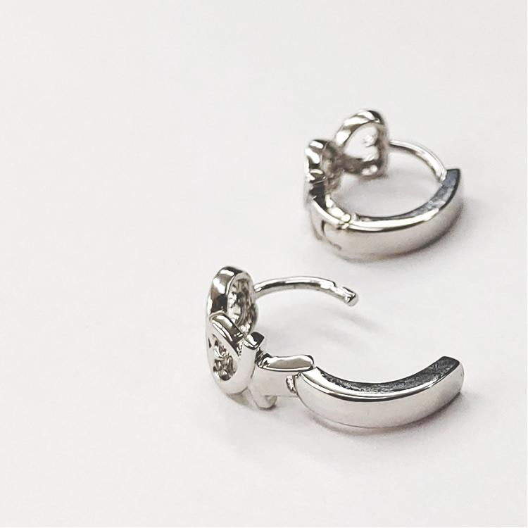 ハンドメイド フックピアス シルバー925, k18コンビ フープーボディ