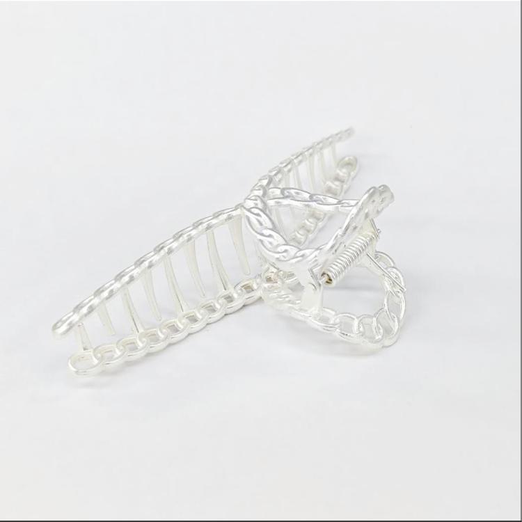 ✨小型✨シルバー ヘアクリップ シック シルバー メタルヘアクリップ (6type) 韓国アクセサリー、軟骨