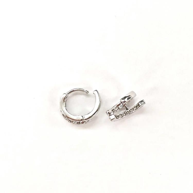シルバー925 ワンタッチピアス 2連風 パーティー 結婚式 2次会 フープ