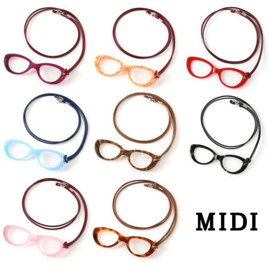 都内で Midi ミディ シンプルでお洒落な拡大鏡 ペンダント型ルーペ 2倍 アセテート ウェリントン型 メガネ型 拡大鏡 スモークグレー Pg Wantannas Go Id