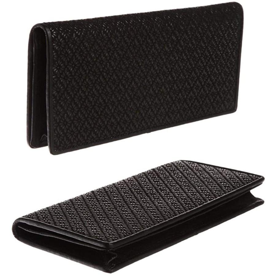 売れ筋 印伝 Inden 長財布 菱菊 印傳 財布 菱菊紋 根付進呈 和装 ウォレット 日本製 黒 高い素材 Skywingstoursandtravels Com