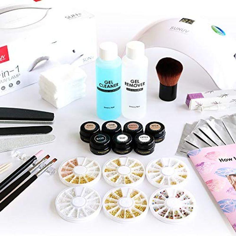 本物品質の ジェルネイル スターターキット ノーヴプロ Pro Nouv 初心者におすすめ ネイルアート カラージェル6色 Ledライト48w 日本製 ボディ フェイスケア Italianiceshoppe Com