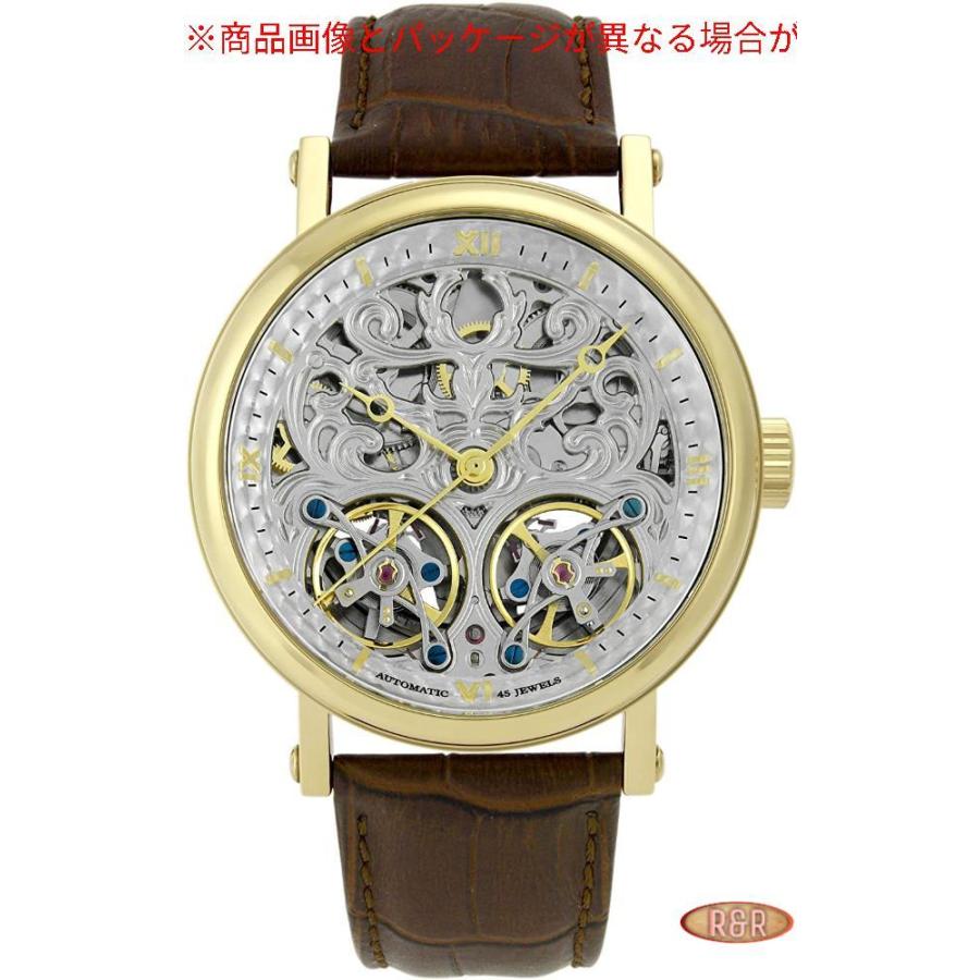 品多く [アルカフトゥーラ] ブラウン メンズ 091601YGRYGBR 自動巻き腕時計 腕時計