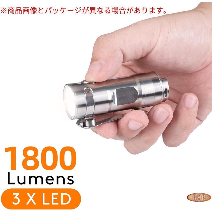 新作 Rovyvon S3 キーホルダー型懐中電灯 最大1800ルーメン ニュートラル6500k 超明るいedc懐中電灯 Usb C充 6500k チタン 懐中電灯 ハンディライト Zippybroadband Com