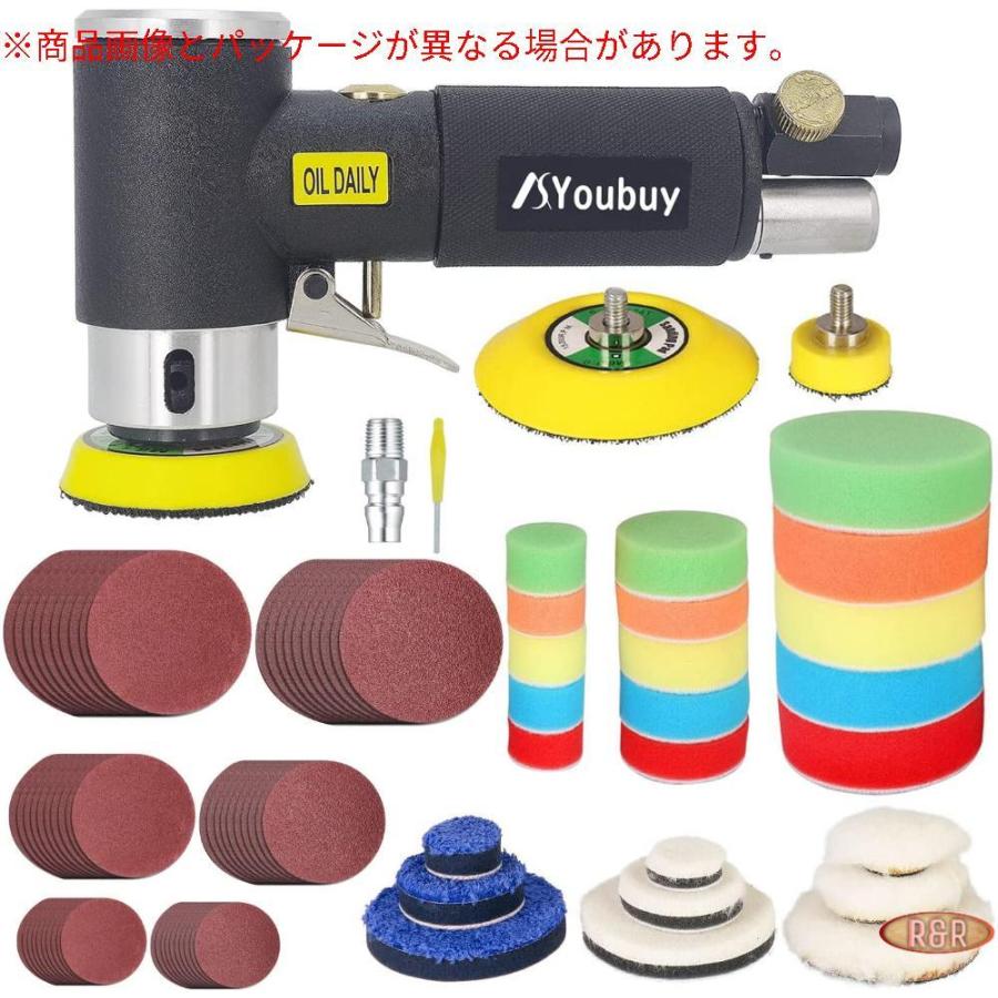 超爆安 偏心エアーグラインダー エアーグラインダー 空気圧研磨機 エアアングルサンダー ポリッシャー 研磨 2インチ 3インチの研削ディスク付き １インチ その他道具 工具 Www Chemplex Co Zw