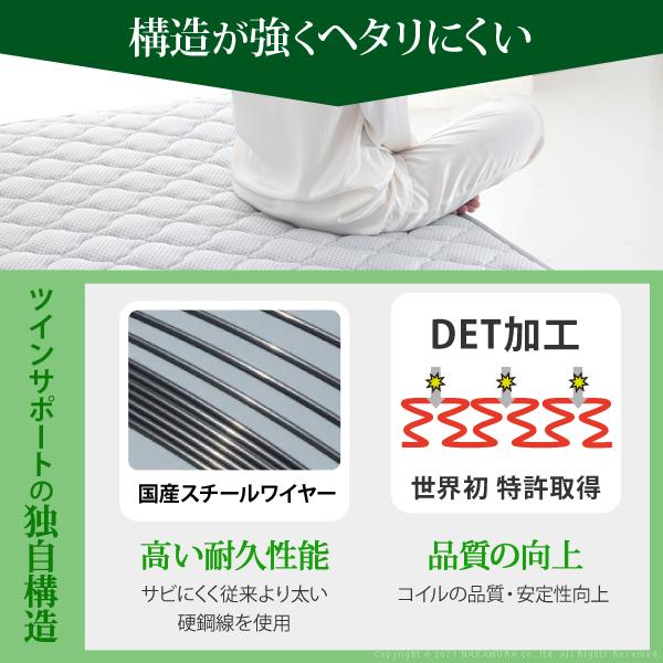 25【新品未使用】 フランスベッド ライト 棚付きベッド -グラディス- 深型引出しタイプ シングル ツインサポートスプリングマットレスセット 【NAN1744391777】(62910円)