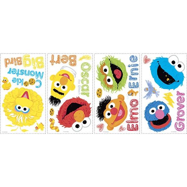 壁紙 シール ウォールステッカー Sesame Street Scribbles セサミストリートスクリブル ルームメイツ 正規販売店 Rmk1866scs Echizen Galo 通販 Yahoo ショッピング