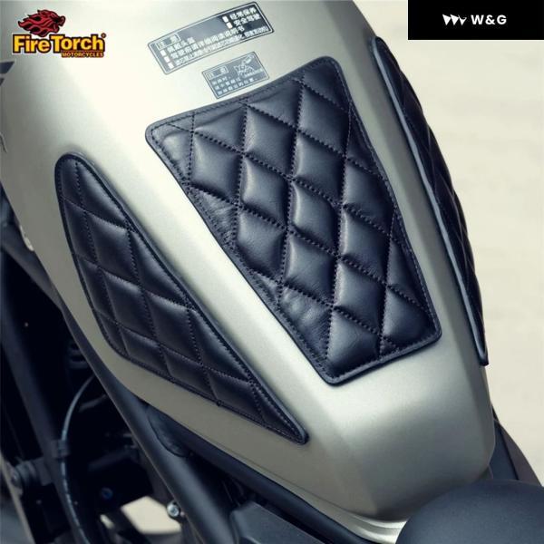 並行輸入品 オートバイ バイク パーツ 燃料タンク ステッカー 燃料タンク レザー パッド スリップ ホンダ REBEL500 REBEL300 CMX 500 CMX300 CM500 CM300の画像