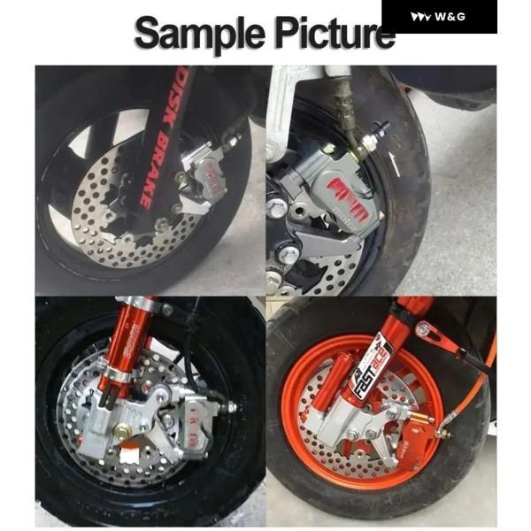 並行輸入品 キャリパー オートバイ バイク ディスクローター ブレーキ キャリパー 82MMピッチ 200MM 220MM ディスクフローティングローター アダプタの画像