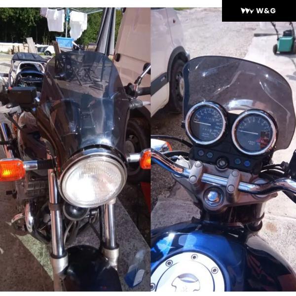 並行輸入品 オートバイ バイク ダブルバブル ウィンドシールド スズキ SV650 SV1000 GSX1400 1000 バンディット GSF650GSF1200 GSF1250 ブラックの画像