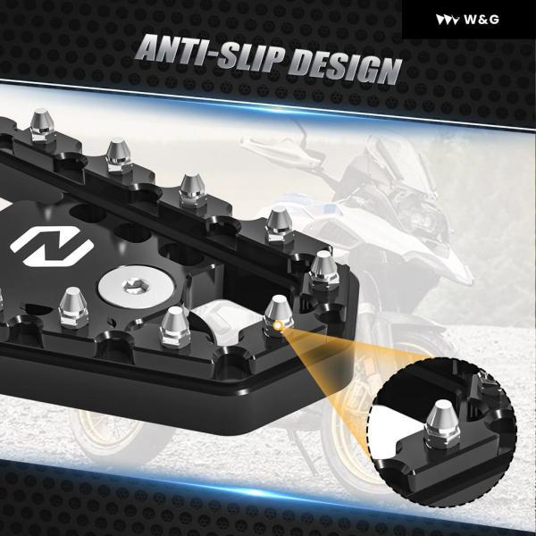 並行輸入品 フットペグ フットレスト ブレーキペダル ステップチッププレートエクステンダー BMW R1250GS 2019 - 23 R1200GS 2013-2016 2017 2018