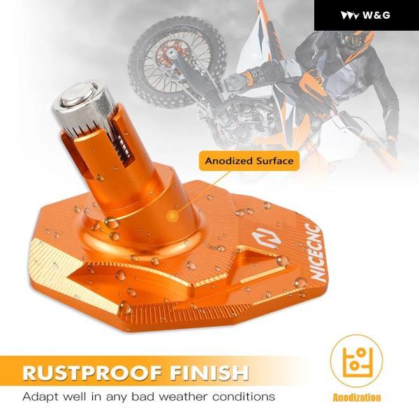 並行輸入品 KTM 125 150 200 530 XC XCW XCF XCF-W EXC EXC-F 2008-2023 2022 キック スタンド サイド スタンド パッド エクステンションの画像