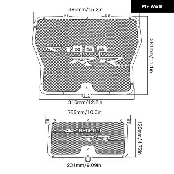 並行輸入品 オートバイ バイク ラジエーター グリル ガード プロテクター BMW S1000R 2014-2015 S1000RR ABS K46 2009-2017 HP4 2012-2014 S1000XR 2015-2の画像