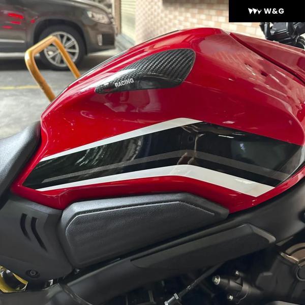 並行輸入品 ホンダ CBR650R CB650R 2019-2020 2021 2023カーボン燃料タンク カバー オートバイ バイク シェル 装飾 スライドカバーの画像