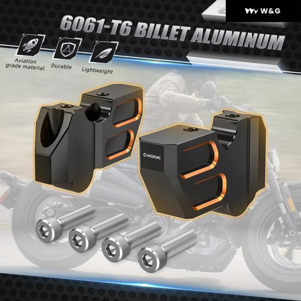 並行輸入品 ハーレー スポーツスター S RH1250S 2021 - 24 ハンドルバー ライザー 1.77インチ ハンドルバー クランプ マウント レボリューションマックス_3