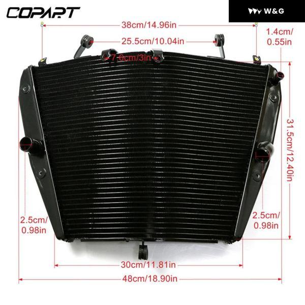 並行輸入品 ホンダ CBR1000RR CBR1000 RR CBR 1000 RR 2008 - 12 オートバイ バイク CNC アルミ ウォータータンク 冷却クーラー ラジエーター_1