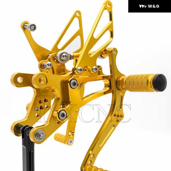 並行輸入品 ヤマハ YZF-R1 YZFR1 1998 - 03 CNC調整可能 GP シフト リアセット フットペグ フットレスト リアセット リアセット_4