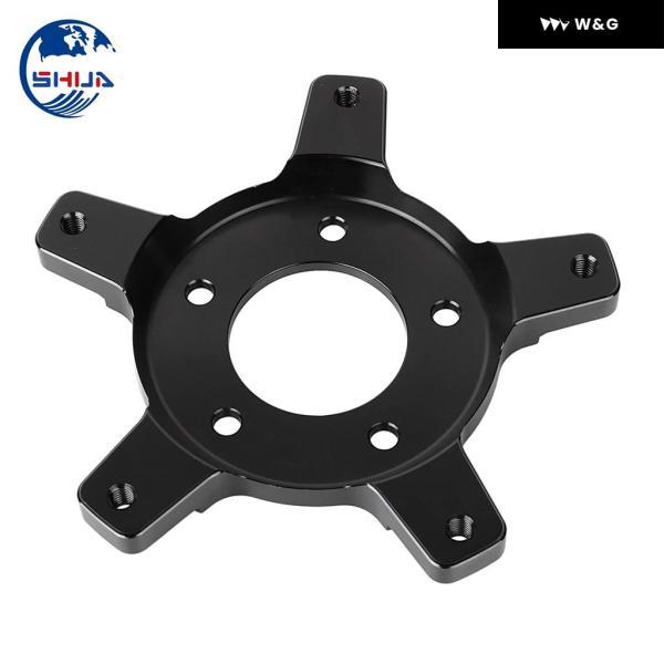 並行輸入品 ブラックフロントCNCアルミブレーキローター5ボルトハブホイール アダプター ハーレー 2014-2023ツーリングエレクトラストリート ロードグライの画像
