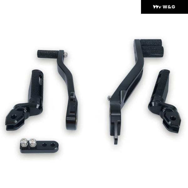 並行輸入品 ロイヤルエンフィールド インターセプター 650 2018 - 24 CNC リアセット フットペグ リアブレーキ ギア シフト シフター レバー_2