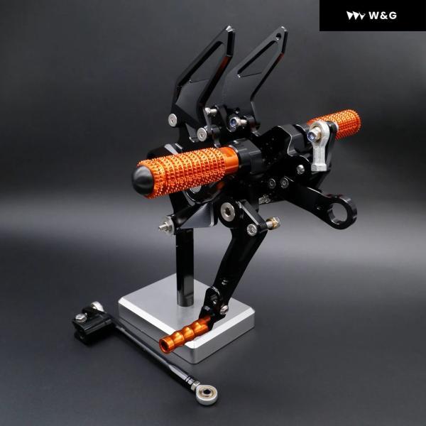 並行輸入品 DUKE390 DUKE 390 2024 2025 オートバイ バイク CNCアルミ フットペグ フットレスト リアセット ペダル フットペグ リアセット アクセサリー_2