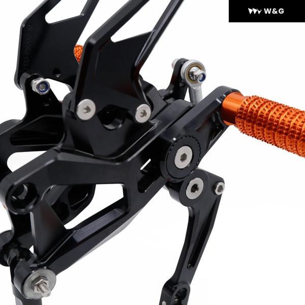 並行輸入品 DUKE390 DUKE 390 2024 2025 オートバイ バイク CNCアルミ フットペグ フットレスト リアセット ペダル フットペグ リアセット アクセサリー_4