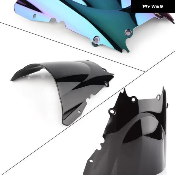 並行輸入品 オートバイ バイク スクリーン ダブルバブル ウィンドシールド デフレクター プロテクター ウィンドスクリーン ヤマハ 600 1998-02用_2