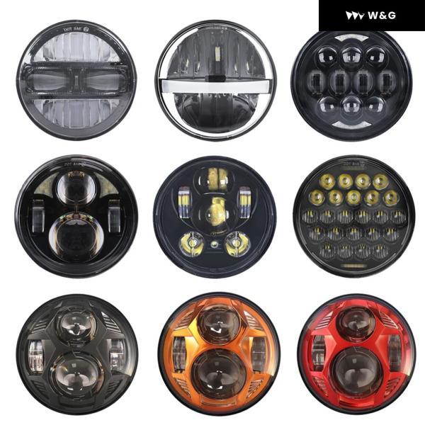 並行輸入品 5.75インチ オートバイ バイク LED ヘッドライト DYNA SOFTAIL SPORTSTER 883 XL883 FXCW用 5-3/4インチLED オートバイ バイク ヘッドランプの画像