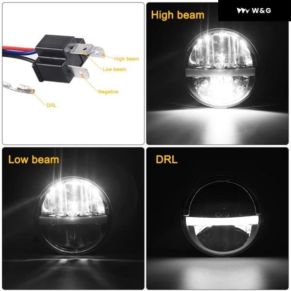 並行輸入品 5.75インチ オートバイ バイク LED ヘッドライト DYNA SOFTAIL SPORTSTER 883 XL883 FXCW用 5-3/4インチLED オートバイ バイク ヘッドランプの画像