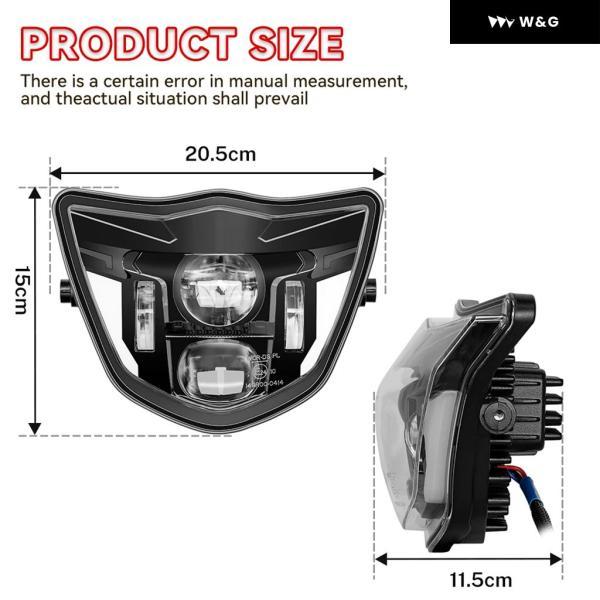 並行輸入品 E24 LED ヘッドライト ヤマハ WR450F WR250F 2014-2024 エンデューロダート オートバイ バイク オートバイ バイク ヘッドライト アセンブリ ハの画像