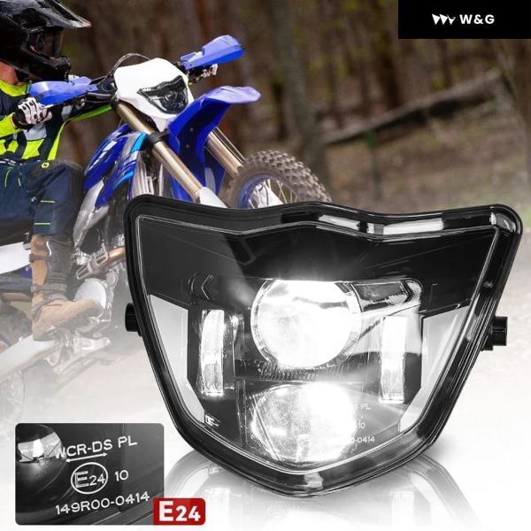 並行輸入品 LED ヘッドライト アセンブリ ハイロービーム ヤマハ WR450F WR250F TTR YZ XT 125 250 400 450 R/F MX エンデューロ ヘッドライト ダート オー_1