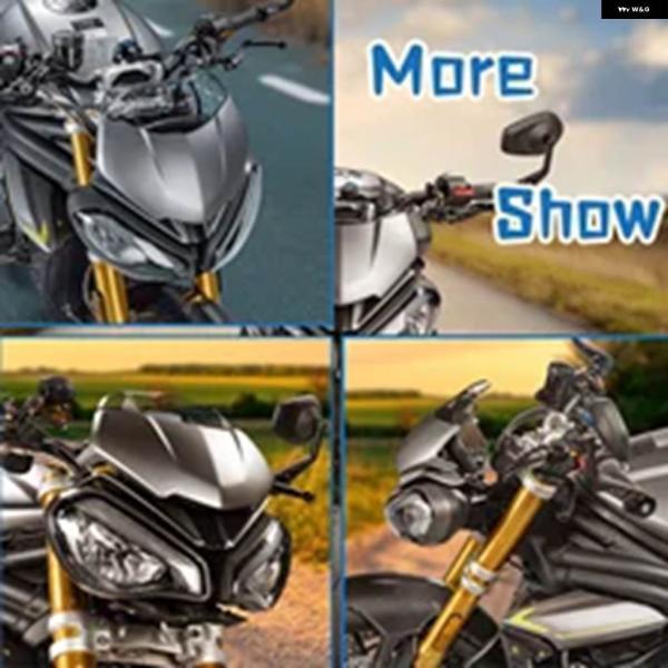 並行輸入品バイク ヘッドライト ウインドスクリーン カバー デフレクター トライアンフ SPEED TRIPLE 1200 RS 2021 2022 ヘッドランプ フロントカウル_2