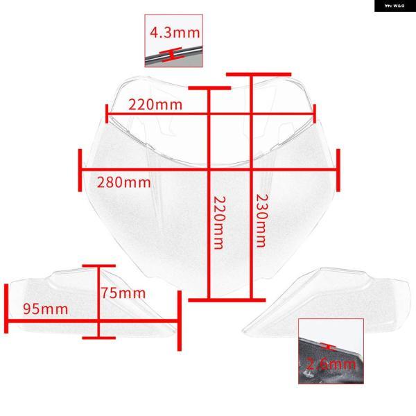 並行輸入品バイク ヘッドライト ウインドスクリーン カバー デフレクター トライアンフ SPEED TRIPLE 1200 RS 2021 2022 ヘッドランプ フロントカウル_5