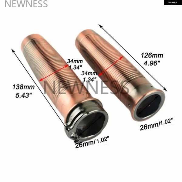 並行輸入品オートバイ 銅製 1インチ 25MM ハンドルバー ハンド グリップ フットレスト フットペグ シフター ペグ スポーツスター 1200 ソフテイル ダイの画像