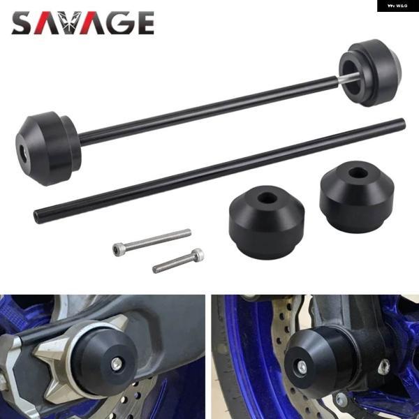 並行輸入品リアフロントアクスル フォーク クラッシュ スライダー ヤマハ MT-07 FZ07 2013-2023 MT09 MT07 TRACER 700 XSR オートバイ ホイール プロテの画像