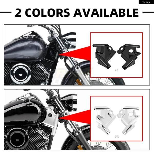 ブランド登録なし - 並行輸入品自動二輪車 ブラッククロームフロントカウルネックカバー ひな型 取りまかなう 側面 フェアリング かばい立て ヤマハ VSTAR XVS1100 1100 1999-2009