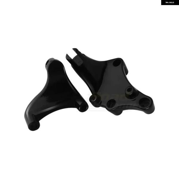並行輸入品バイク リア フットレスト ブラックペグ ペダル パッセンジャー フットペグ 取り付けキット ハーレー スポーツスター XL 48 883 1200の画像