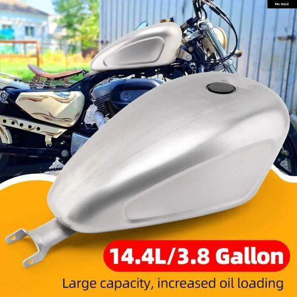 並行輸入品14.4L 3.8ガロン オートバイ 未塗装 ガス キャブレター 燃料タンク アクセサリー ハーレー スポーツスター 1200 フォーティーエイトの画像