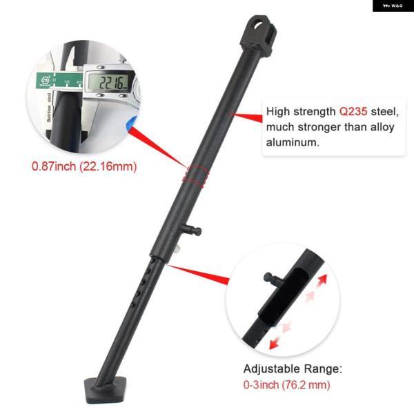 並行輸入品オートバイ 調整可能キック スタンド サイド スタンド サポート ホルダー カワサキ KLX450R 2008-202024 KX250X KX450X 2021 - 24の画像