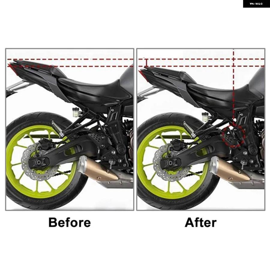 並行輸入品オートバイ リアサスペンション ローダウンリンクキット アルミ ヤマハ MT-07 FZ-07 2014 - 22の画像
