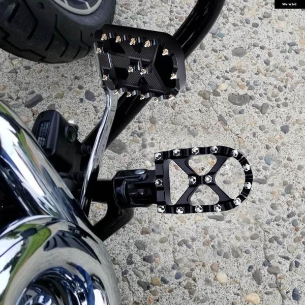 並行輸入品MOTO MX スタイル ブレーキペダル パッド カバー ハーレー ソフテイル ヘリテージ スプリンガー ファットボーイ デラックス FLSTN ロードキンの画像