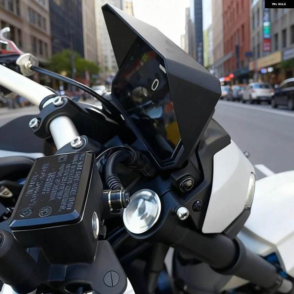 並行輸入品ヤマハ MT07 MT09 XSR900 計器キャップ サンバイザー メーターカバー ガード MT-07 XSR 900 2025- ダッシュボード スクリーン プロテクターの画像
