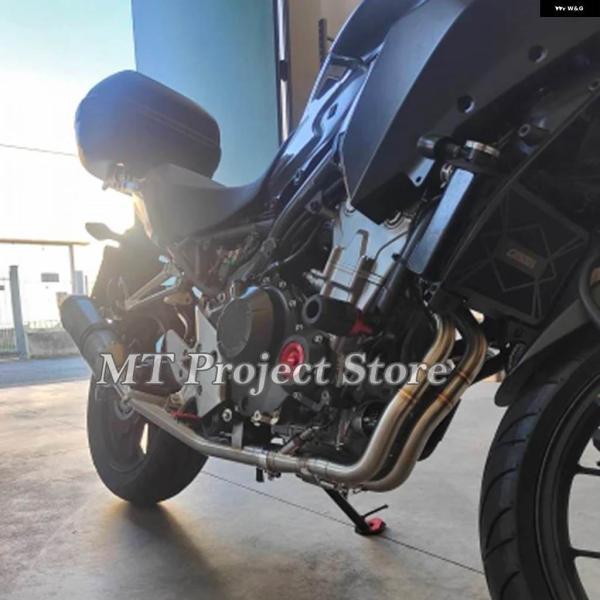 並行輸入品フル システム オートバイ 排気エスケープ フロントリンク パイプ マフラー DBキラー ホンダ CBR500 CB500X CB500F CBR500R 2013 - 2022年_1
