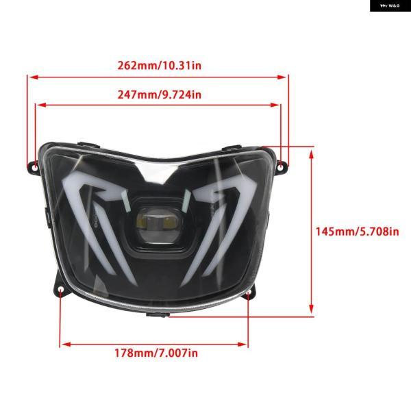 並行輸入品エンデューロ バイク LED ヘッドライト H4 デイタイム ランニングライト BOXER CT100 CT 100 KS モトクロス ヘッドランプ RETROPARTSの画像