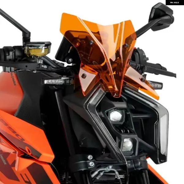 並行輸入品KTM 1390 SUPER DUKE 1390 R ウィンドスクリーン ウィンドシールド オートバイ アクセサリー ウィンドデフレクター 2024 2025の画像