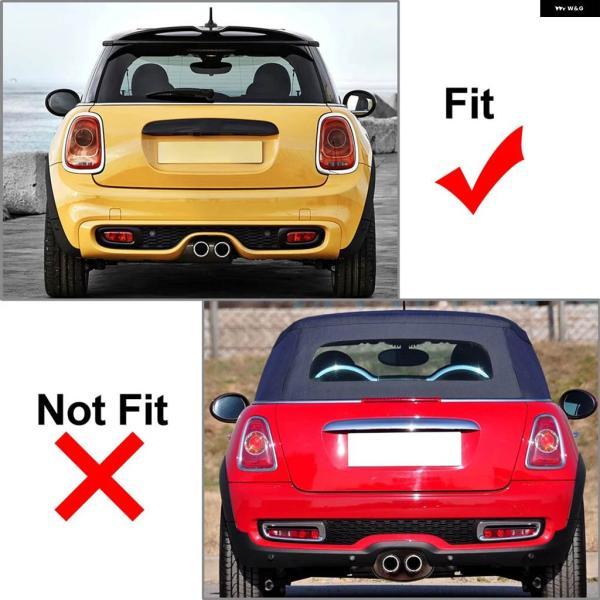 並行輸入品車 トランク テールゲートリアテール ドアハンドル カバー 交換用 ABS ブラック MINI COOPER S F55 F56 F57 2014-2017の画像
