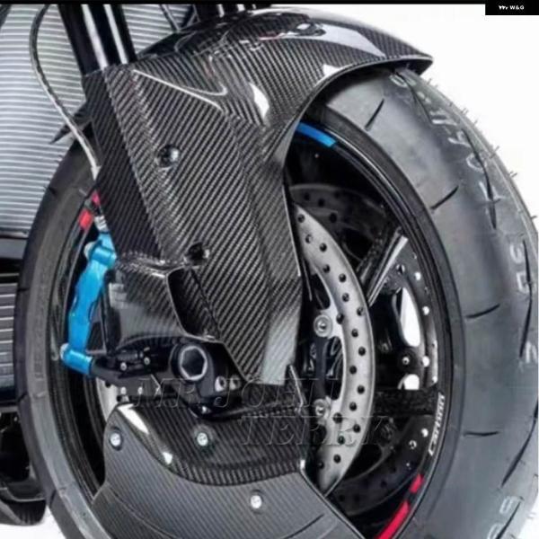 並行輸入品BMW S1000RR S1000R M1000RR R S1000XR M1000XR 100% カーボン フロントフェンダー マッドガード ブレーキディスク プロテクター オートバイ_2